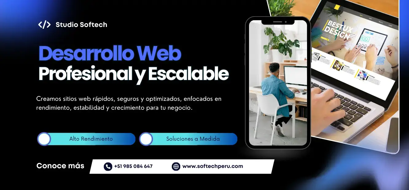 Páginas web que funcionan - Softech Perú - Implementación digital práctica para empresas en Perú Páginas web que funcionan - Softech Perú - Implementación digital práctica para empresas en Perú