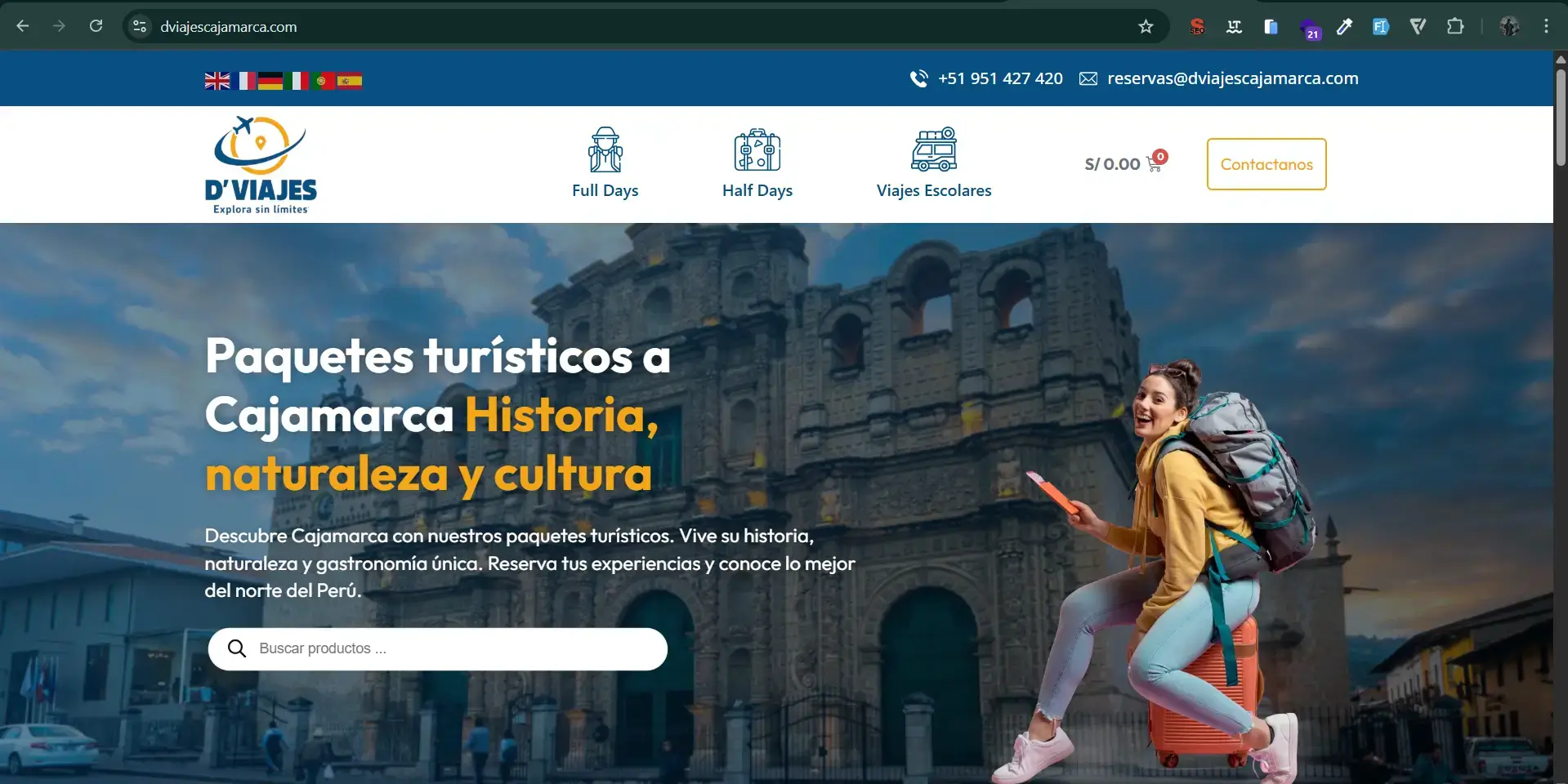 D-Viajes Cajamarca - Proyecto desarrollado por Softech Perú D-Viajes Cajamarca - Proyecto desarrollado por Softech Perú